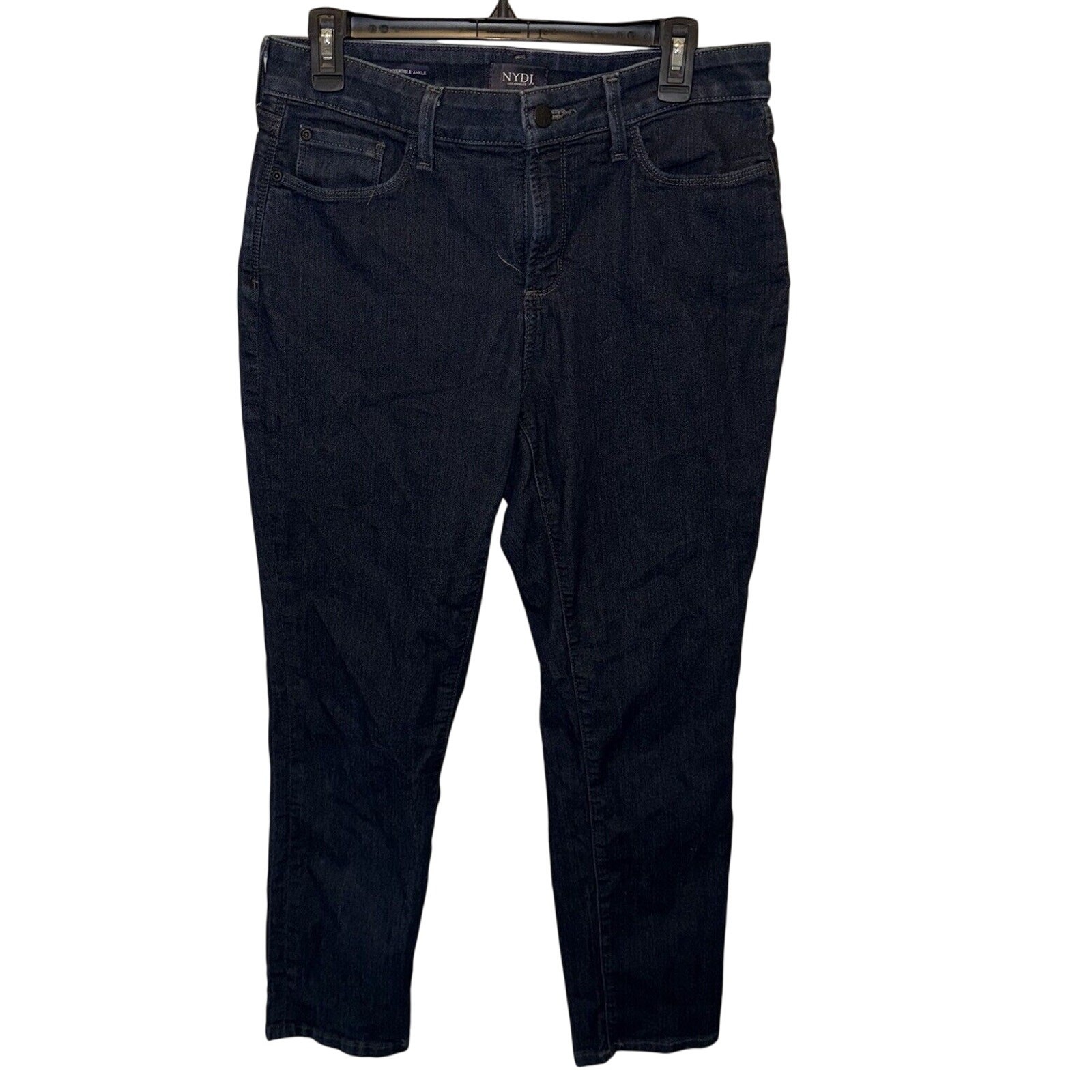 Size 10 - Women’s NYDJ Ami Skinny Legging Stretch Dark Wash Mid Rise Denim Jeans