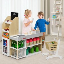 General Store Playset Supermarket Shopping Set Pretend Play with Cart