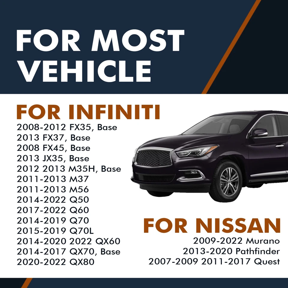 308mm Rear Drilled Slotted Brake Disc Rotors For 2011-2013 Infiniti M37 Base X - Image 2 of 4