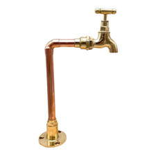 Vintage Style Brass and Copper Tap, ideal for Small Sink or Bathroom Basin