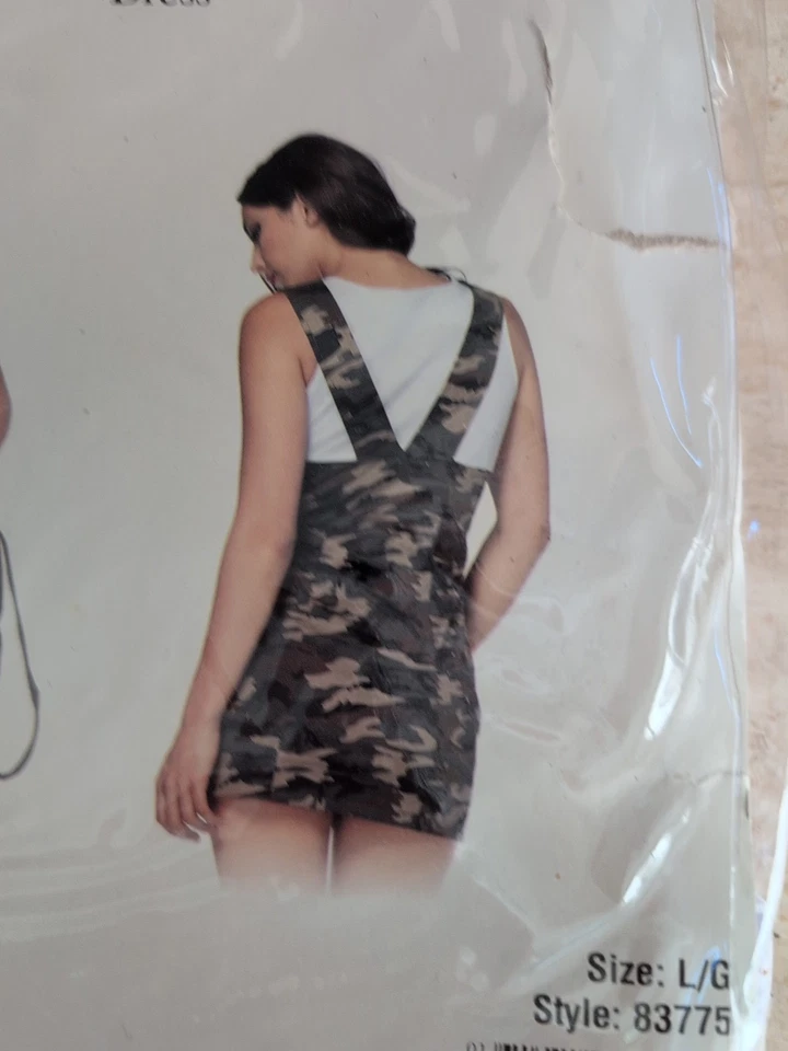 Fantasia Feminina Adulta Combat Cutie Army Tamanho G Por Leg Avenue Nova - Imagem 4 de 4