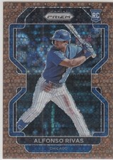 2022 Panini Prizm Bronze Donut Circles #27/40 ALFONSO RIVAS RC #210 Cubs