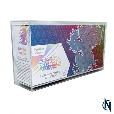 Acryl Case für Super Premium Kollektion   Prismatic Evolutions   Pokemon UPC SPC