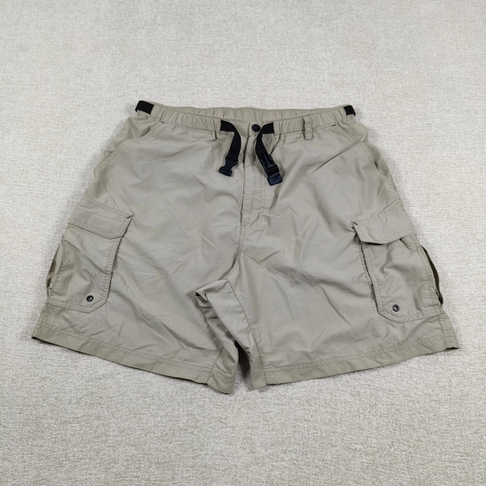 Vintage REI Sahara Nylon Belted Hiking Shorts Mens Large Gorpcore Climbing Cargo