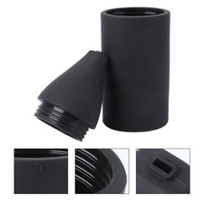 Portable Squeeze Travel Dispenser Bottle Black Silicone for Serums and Lotions