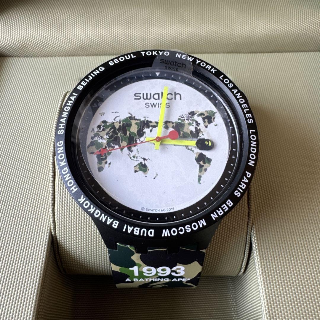 Swatch A Bathing Ape Collaboration Watch 1993 Camouflage Band