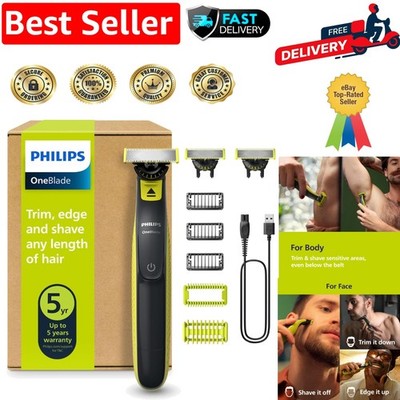 OneBlade Hybrid 360 Rasierer: Elektrischer Groomer für Gesicht & Körper mit Stoppelkämmen