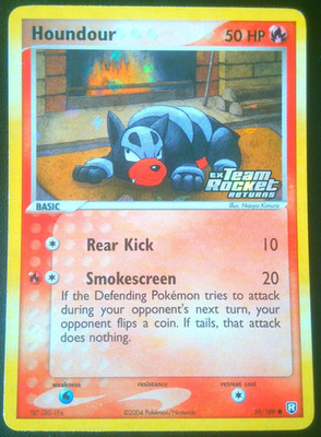 Houndour Team Rocket Returns 59/109 Holo Stamp - Pokemon Karte NM-