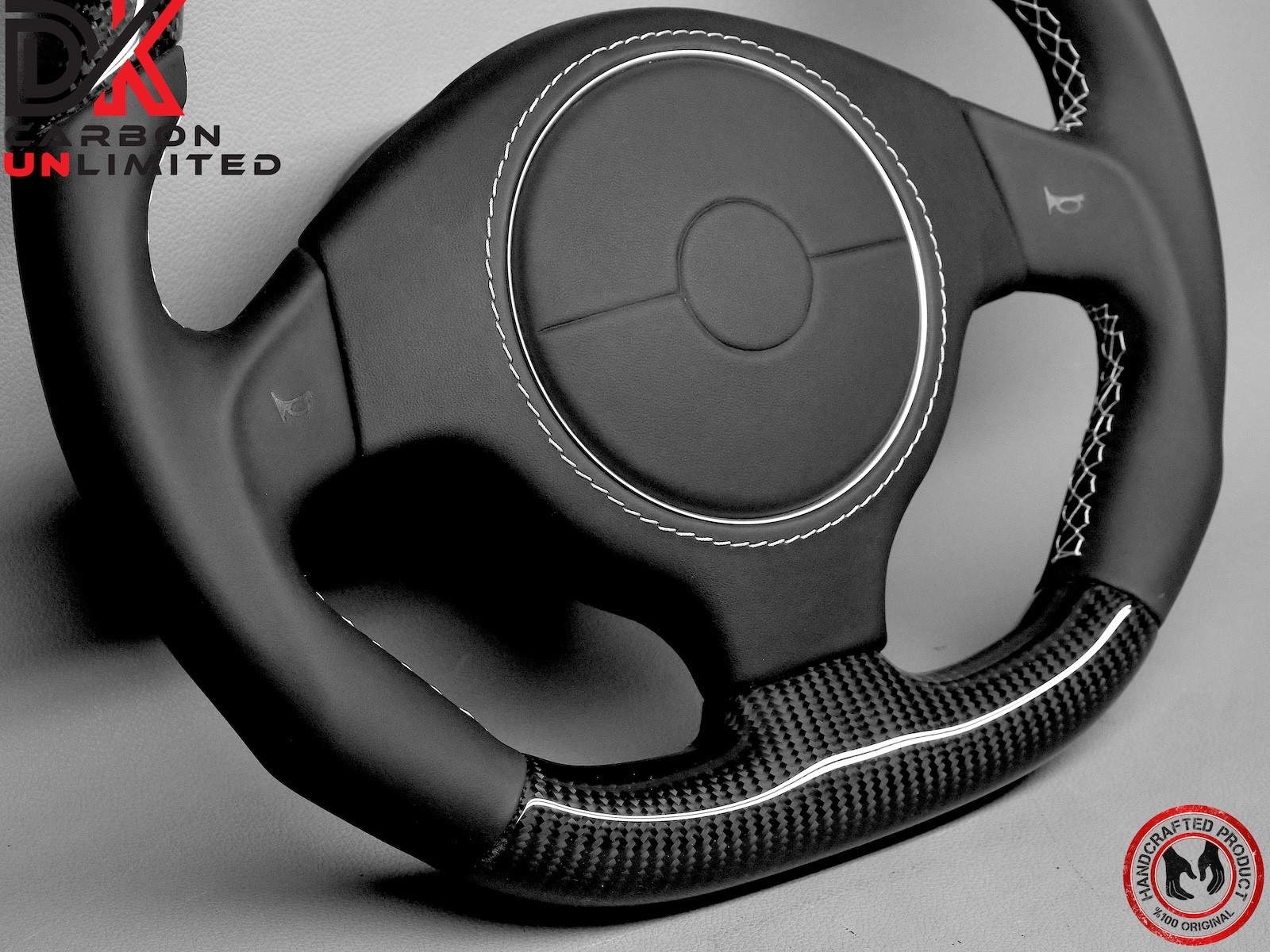 Lamborghini Murcielago LP640 LP650 LP670 White Ring Carbon Steering Wheel v3