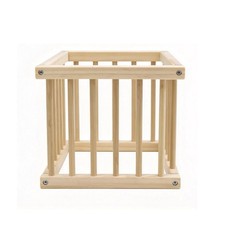 Baby Playpen, Wooden Play Yard with Gate, Playpen for Babies and Toddlers, Ba...