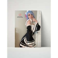 Cosplay Corner Kami0124 Rem Cosplay Metal Print (Graceful Bloom) – 8x10