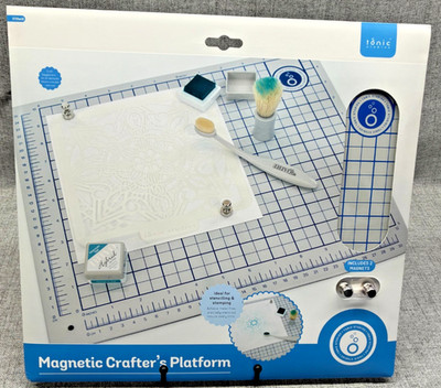 Tonic Studios Magnetic Crafter's Platform Includes 2 Magnets Stamping 3726E NEW