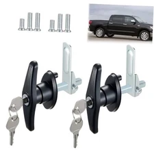 2PCS Truck Cap Locking T-Handle, Camper Shell Accessories, T-Handle 2 Pieces