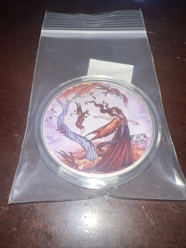 Hayleybug 1 oz Autumn Awakenings Amy Brown silver Round Mintage of 15 # 14/15