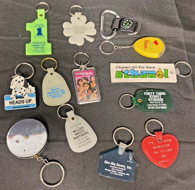 Lot Of 13 Random Keychains - Mostly Iowa/Missouri Based
