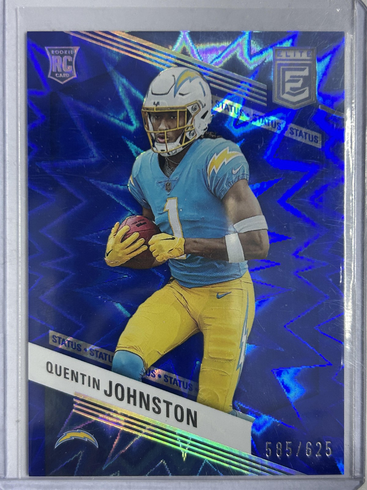 2023 Donruss Elite #176 Quentin Johnston Status Explosion #/625