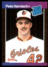 Pete Harnisch 1989 Donruss #44 Orioles MLB READ FREE SHIPPING AutographDen