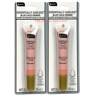 2 PK  B PURE ESSENTIALLY AGELESS BLUR FACE PRIMER MAKEUP  HYALURONIC ACID