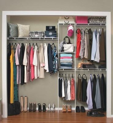 ClosetMaid Wire Closet Organizer System, Adjustable from 5 to 8 Ft., with