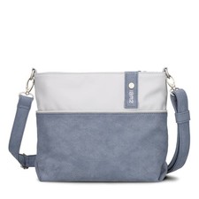 Handtasche Umhängetasche zwei JANA J8 nubuk-sky hochwertige Verarbeitung Vintage