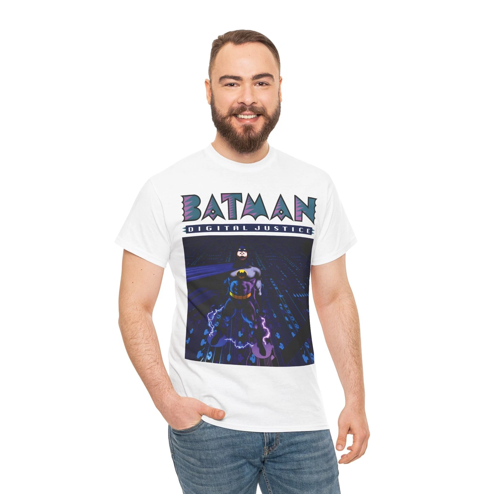 Batman Digital Justice T-Shirt - Pepe Moreno Computer Art - DC Comics