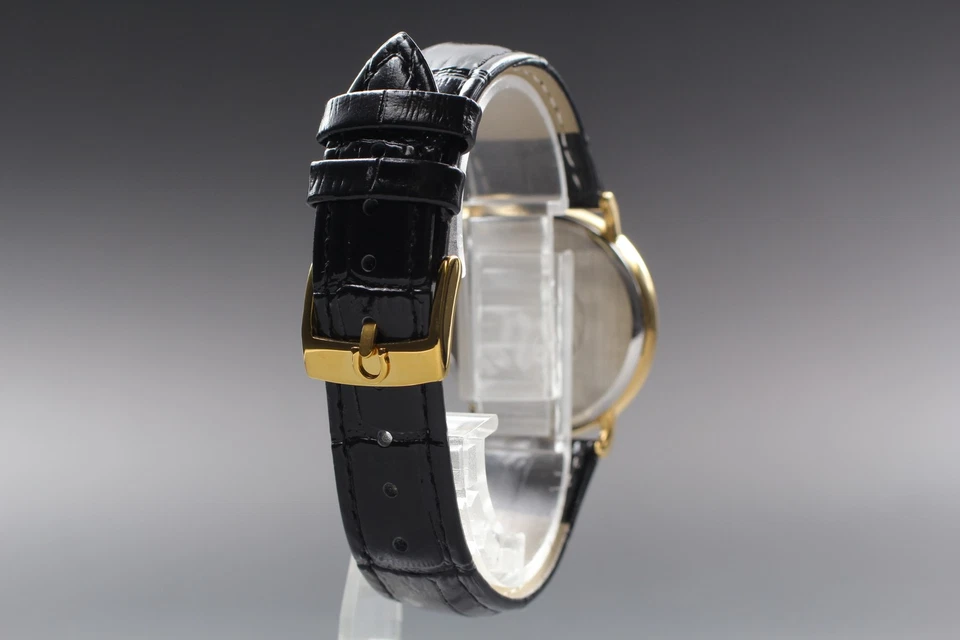 [Quase em perfeito estado] Vintage OMEGA De Ville Cal.1430 32mm Relógio Masculino de Quartzo do Japão - Imagem 4 de 4