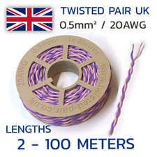 Purple & Pink Twisted Wire 20 AWG / 0.5mm² Cable