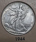 1944 AU/MS WALKING LIBERTY HALF DOLLAR
