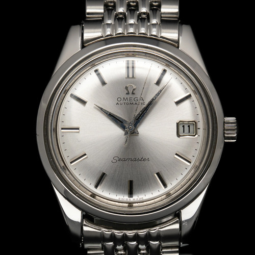 OMEGA 166.010SP Seamaster Date 1969-1970 4614 Used Watch Silver