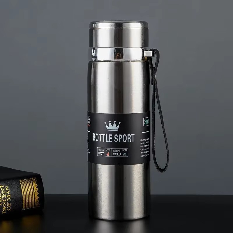 1000ml Thermal Water Bottle Thermos Vacuum Flask Double Stai