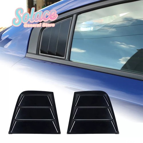 2PCS For Dodge Charger 2015+ Side Window Blinds Quarter Louver Cover Accessories - Picture 7 of 11