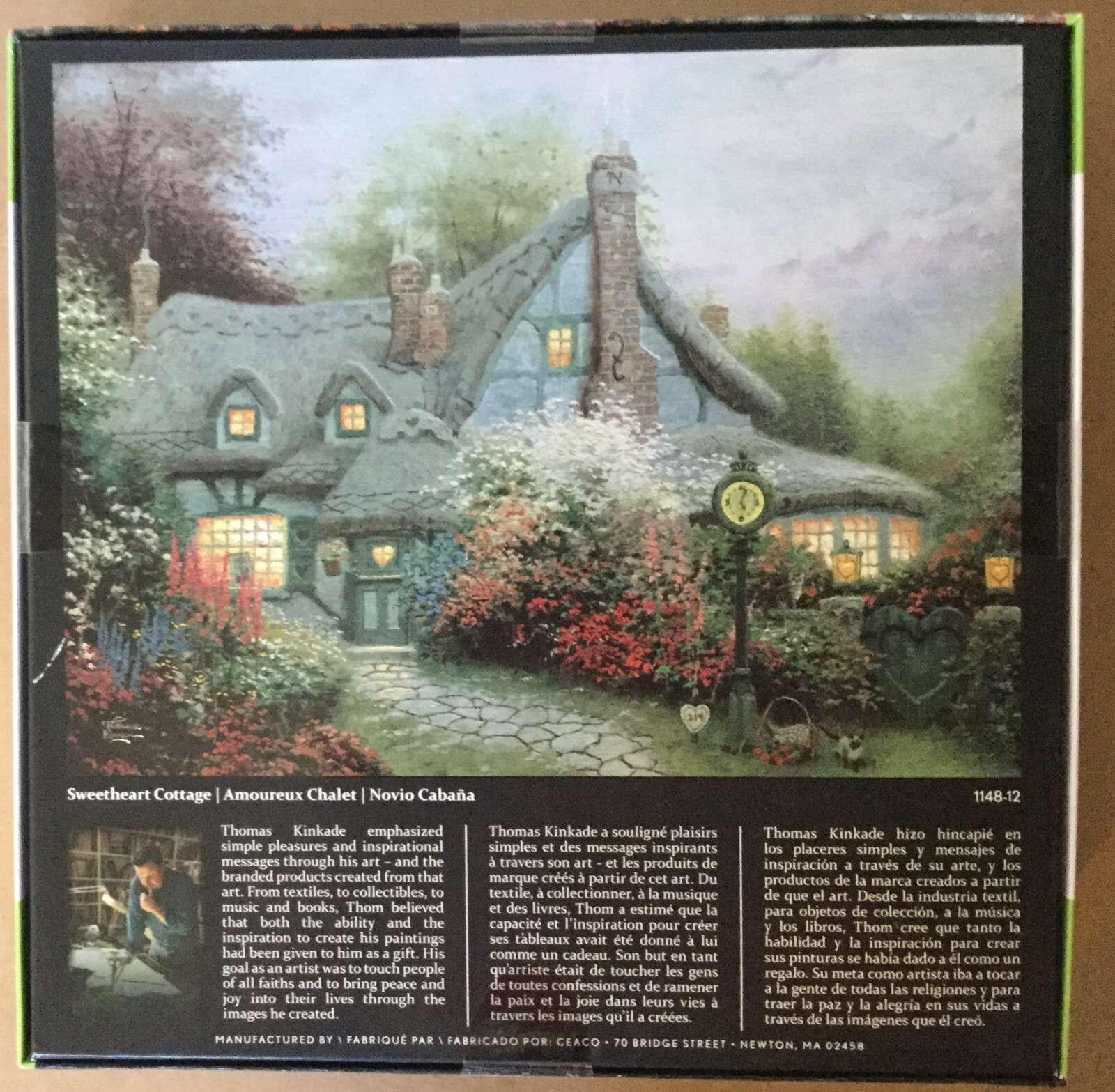 Bundle 3 Thomas Kinkade Ceaco Metallic Painter of Light 750 PC Jigsaw ...