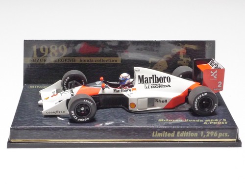 MINICHAMPS 1:43 McLAREN HONDA MP4/5 A. PROST 1989 SUZUKA LEGEND "Marlboro"