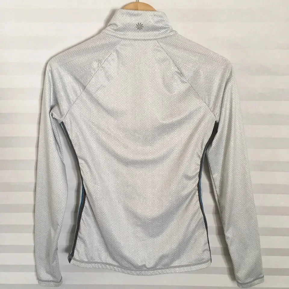 athleta long sleeve 1/4 zip fitted thumbhole jacket