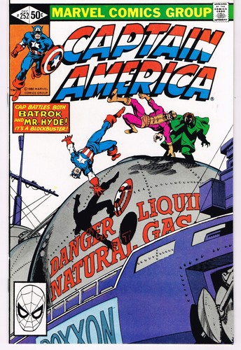 CAPTAIN AMERICA #252 VS. BATROK & MR. HYDE MARVEL COMICS BRONZE 1980 NM- CLEAN - Bild 1 von 2