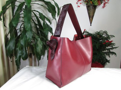 NWT Co - Lab Designed Montreal Leather Shoulder Bag Wine