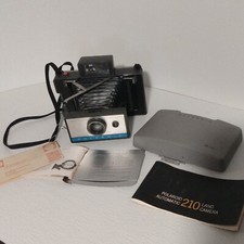 Vintage Polaroid Automatic 210 Land Camera w/Case,Strap,Manual,Clip  warranty