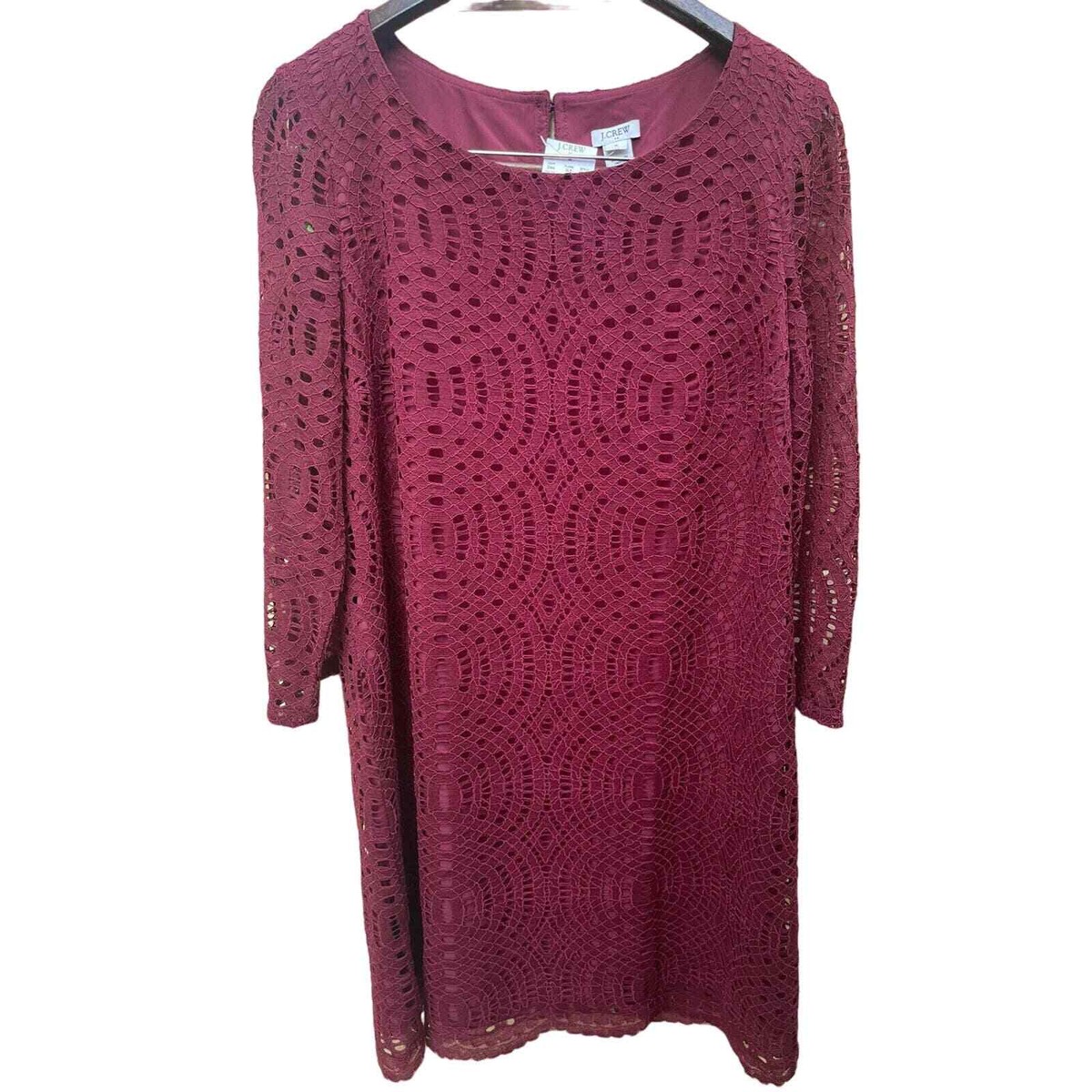 j crew burgundy dress New J Crew Long Sleeve Belted Knit Dress in Burgundy, Size XS, Origina –  The Mustard Dandelion main image 1