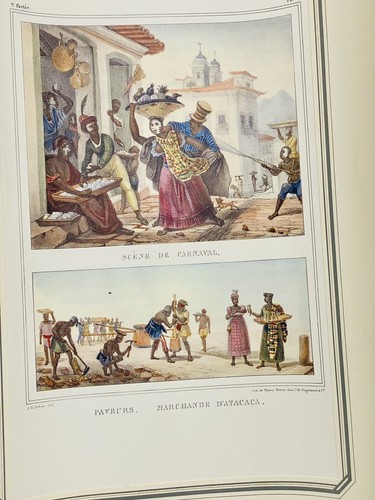 Jean-Baptiste Debret Group Of 4 Art Print Colored Lithographs- Slavery Scenes - Picture 12 of 22