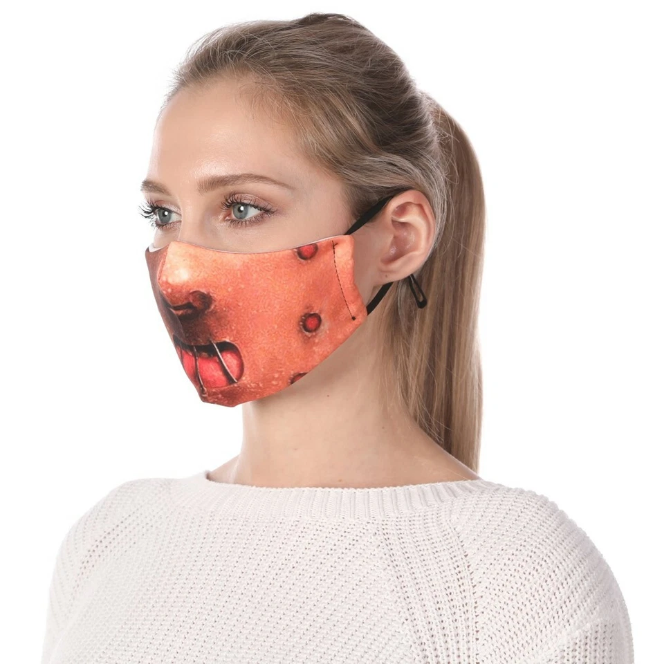 Hannibal Lecter Face Mask Filter Pocket 2 Filter Fashion Print Reusable Washable - Image 3 of 4