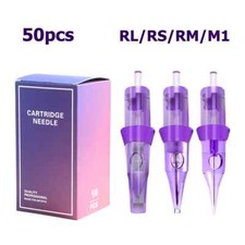 50PCS Tattoo Cartridges Needles Standard 0.3MM Disposable For Permanent Makeup