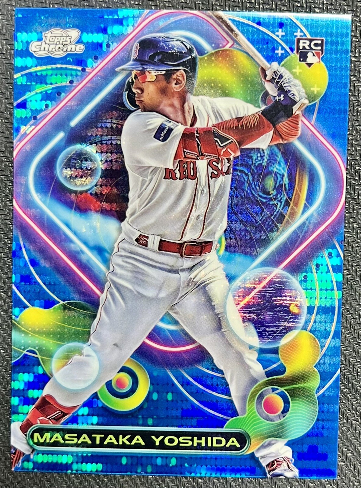2023 TOPPS COSMIC CHROME BLUE MOON REFRACTOR MASATAKA YOSHIDA 66/99