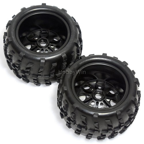 HSP part 62012K Wheel Complete 62010 62011 Black Hub 2pcs for Hi-MOTO 1/8 RC - Picture 5 of 12