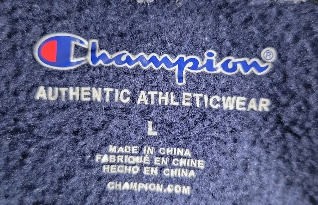 VETEMENTS Felpa con cappuccio Champion blu ragazzo taglia grande felpa bambino blu ragazzo ragazza