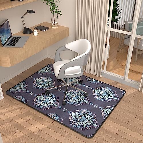 Heavy-duty 48x36 crystal clear office chair mat for carpet and hardwood floors