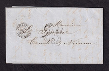 [Marcophilie] - Fontenay-le-Comte / ? / ? / Condé-sur-Noireau - 1853 - TBE