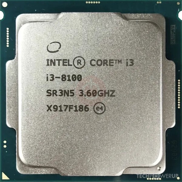 Intel Core i3-8100 (8th Gen) 3.6GHz Desktop Processor