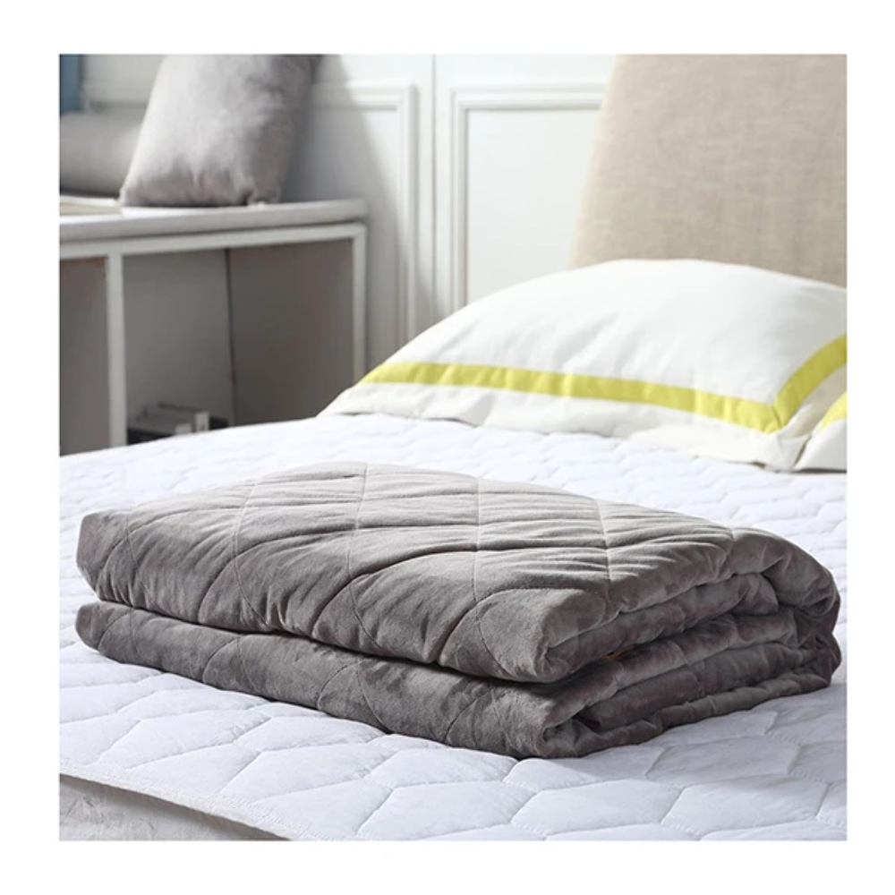 9Kg Double Size Anti Anxiety Weighted Blanket Gravity Blankets Grey eBay