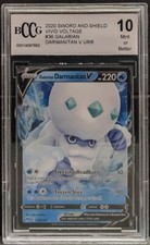 2020 Pokemon SWSH Vivid Voltage - Galarian Darmanitan V #36 - BCCG 10