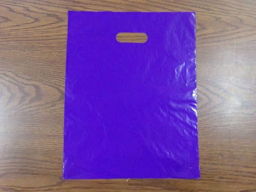 10 - 100 12x15 Merchandise Bags with Handle Low Density Gift Bag - Picture 6 of 17